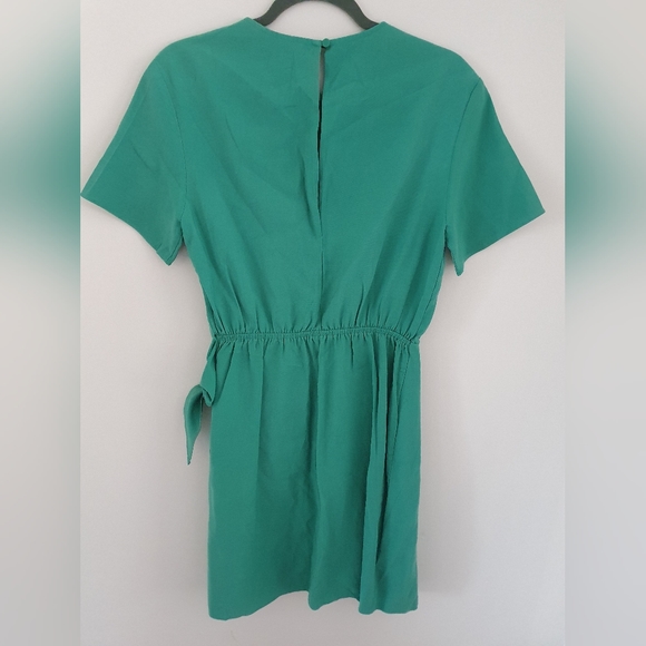 & Other Stories Green Mini Tie Waist Dress - Picture 7 of 9